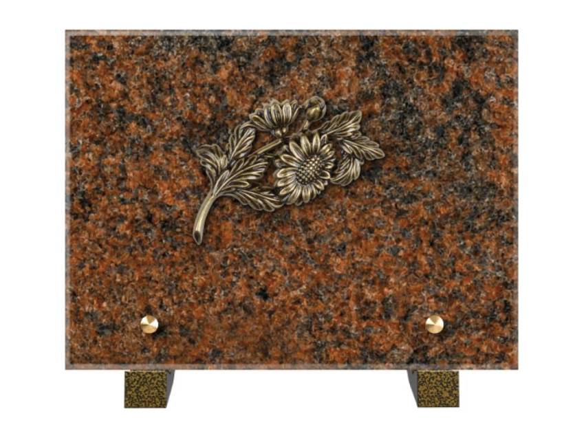 Idyllic Rectangular Granite Plaque.