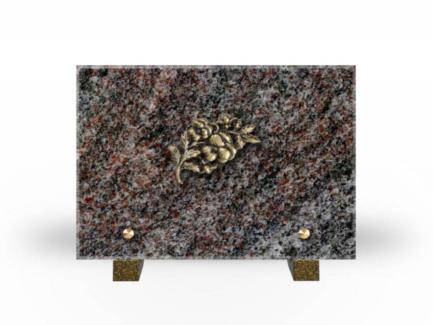 Idyllic Rectangular Granite Plaque.