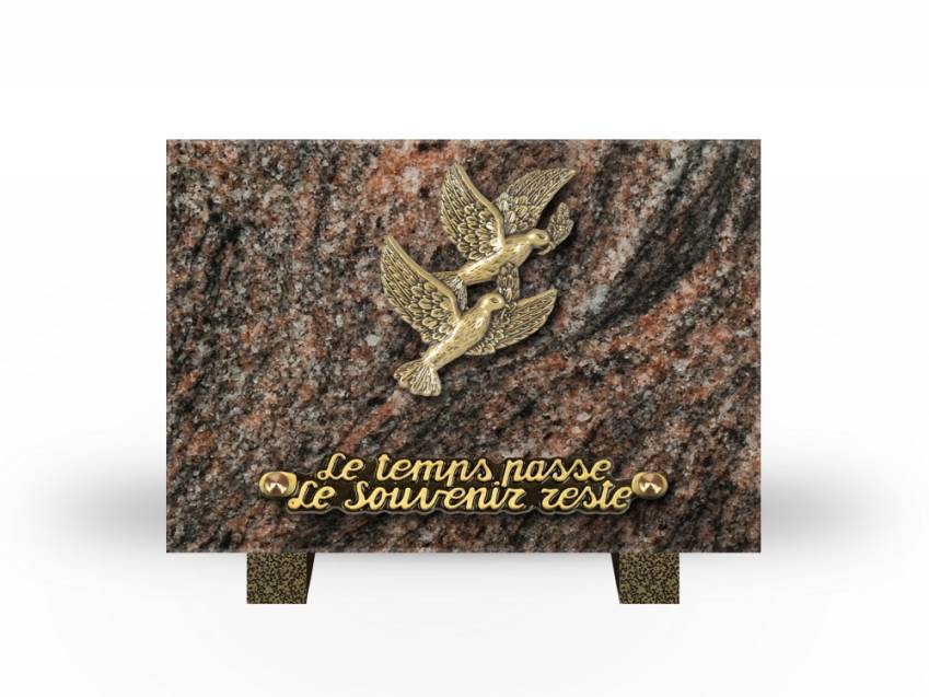 Idyllic Rectangular Granite Plaque.