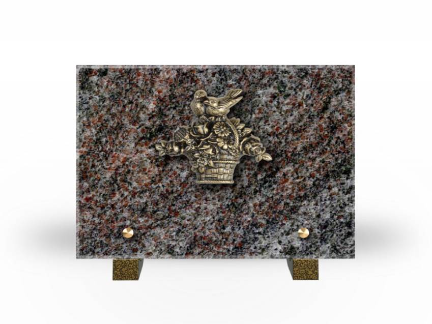 Idyllic Rectangular Granite Plaque.