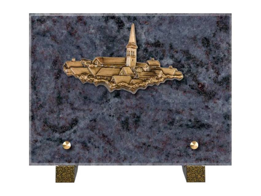 Idyllic Rectangular Granite Plaque.