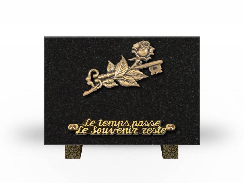 Idyllic Rectangular Granite Plaque.