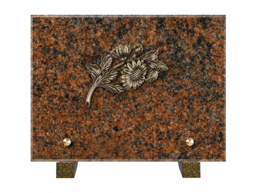 Idyllic Rectangular Granite Plaque.