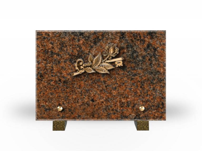 Idyllic Rectangular Granite Plaque.