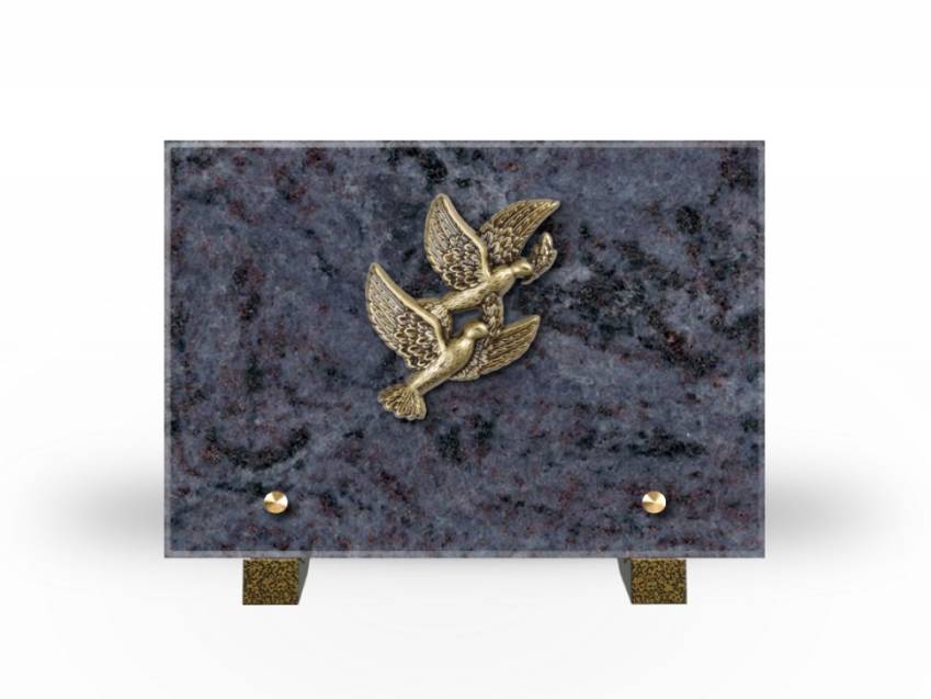 Idyllic Rectangular Granite Plaque.