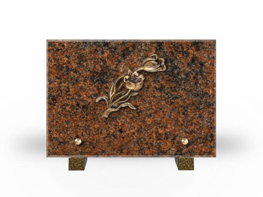 Idyllic Rectangular Granite Plaque.