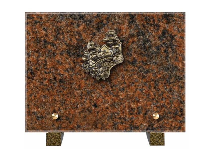 Idyllic Rectangular Granite Plaque.