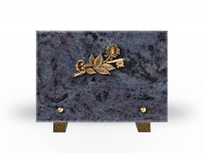 Idyllic Rectangular Granite Plaque.