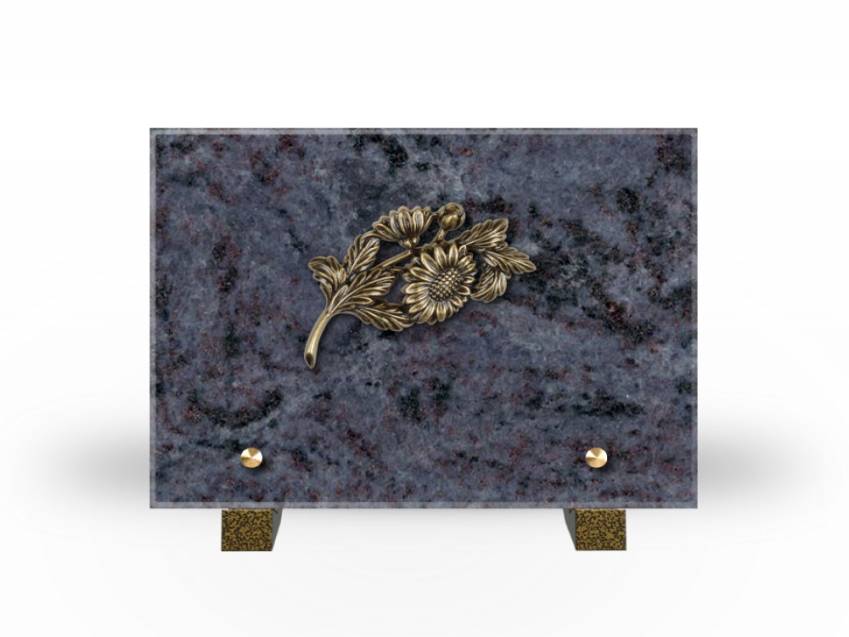 Idyllic Rectangular Granite Plaque.