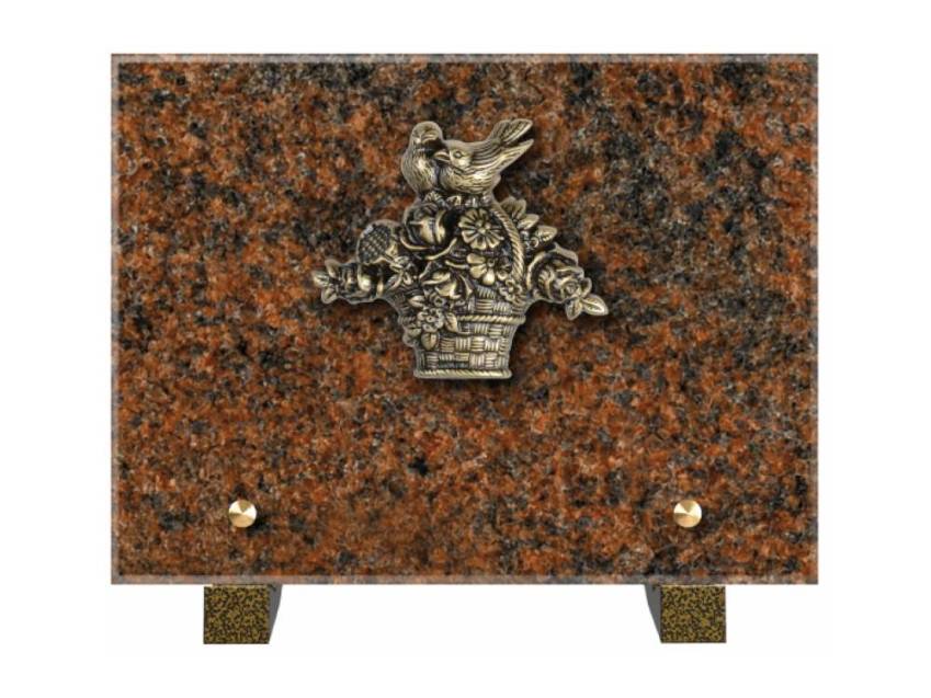 Idyllic Rectangular Granite Plaque.