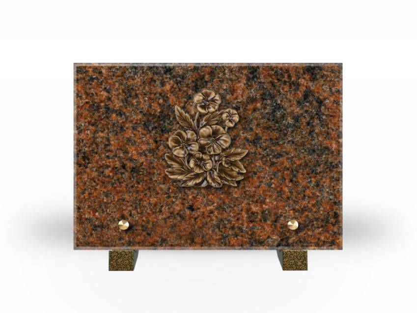 Idyllic Rectangular Granite Plaque.