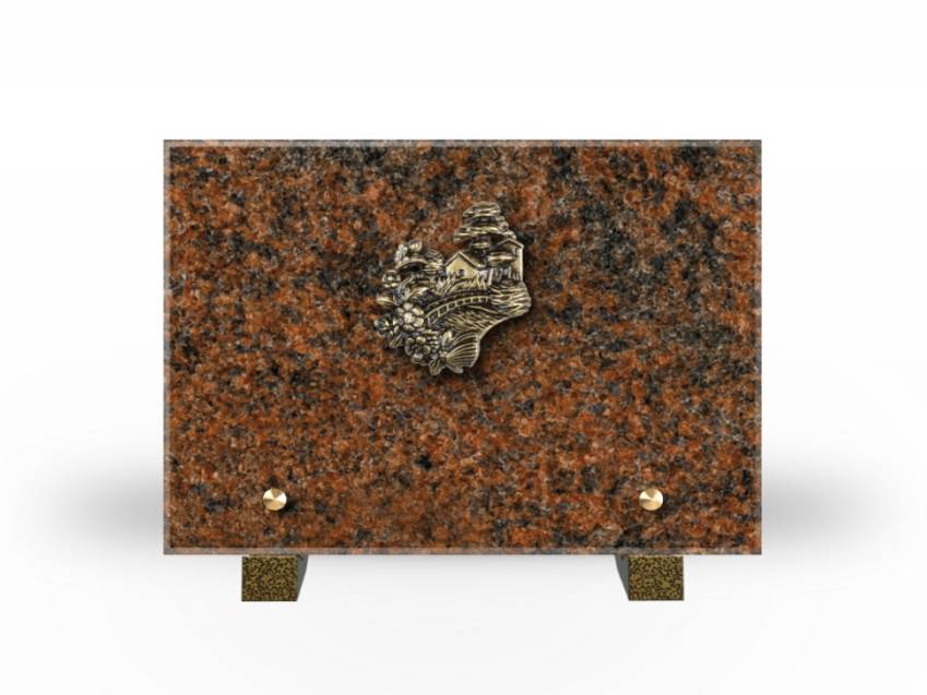 Idyllic Rectangular Granite Plaque.