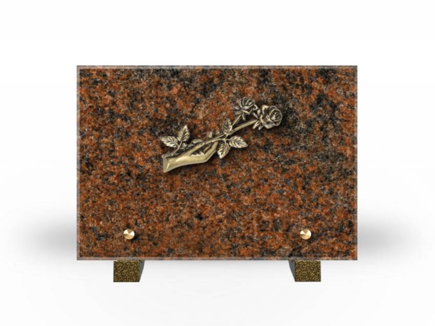 Idyllic Rectangular Granite Plaque.