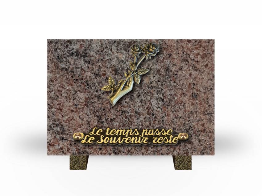 Idyllic Rectangular Granite Plaque.