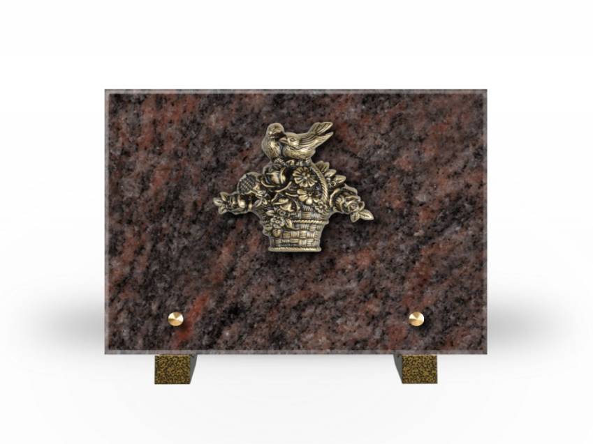 Idyllic Rectangular Granite Plaque.