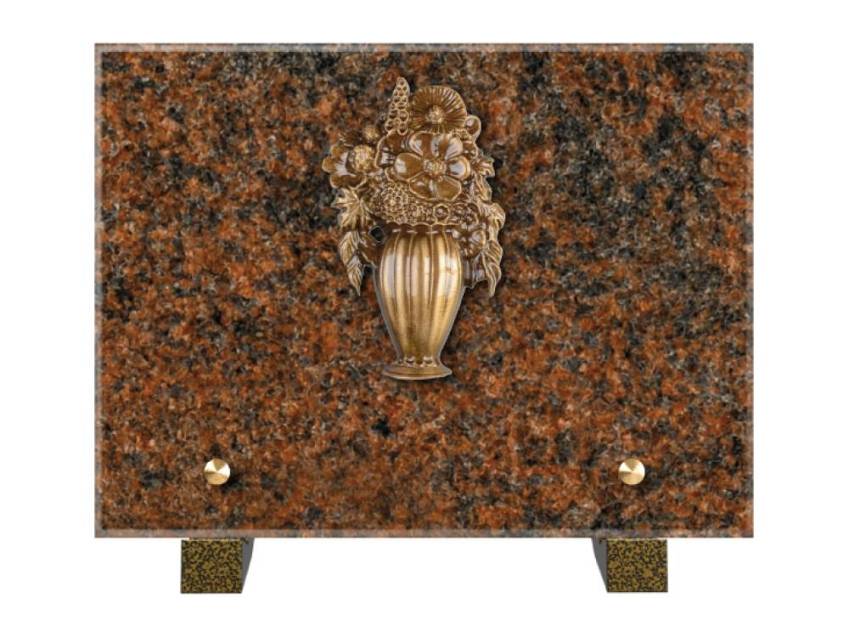 Idyllic Rectangular Granite Plaque.