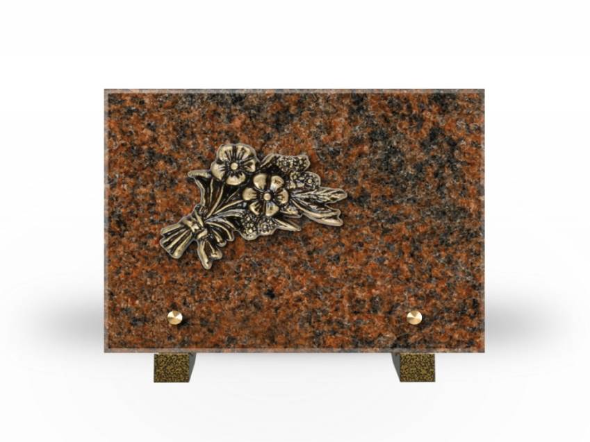 Idyllic Rectangular Granite Plaque.