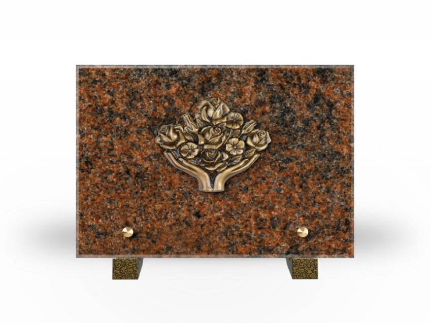 Idyllic Rectangular Granite Plaque.