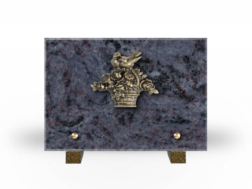 Idyllic Rectangular Granite Plaque.