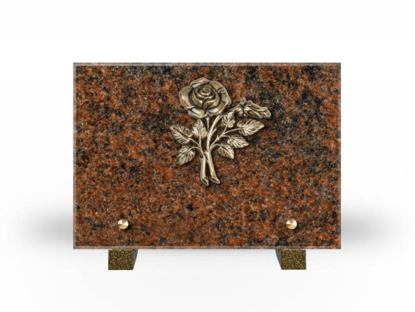 Idyllic Rectangular Granite Plaque.