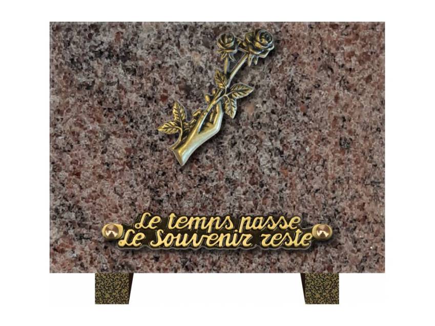 Idyllic Rectangular Granite Plaque.