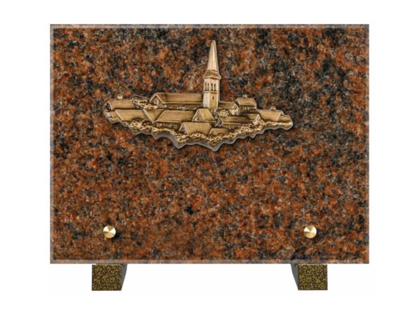 Idyllic Rectangular Granite Plaque.