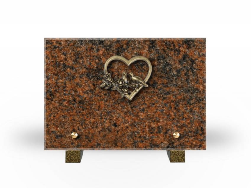 Idyllic Rectangular Granite Plaque.