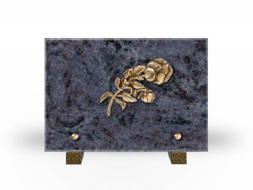 Idyllic Rectangular Granite Plaque.