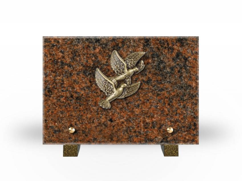 Idyllic Rectangular Granite Plaque.