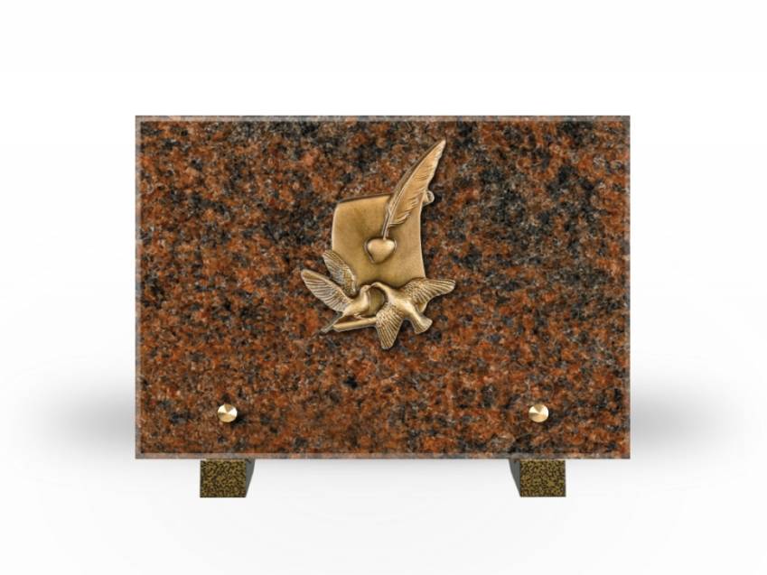 Idyllic Rectangular Granite Plaque.