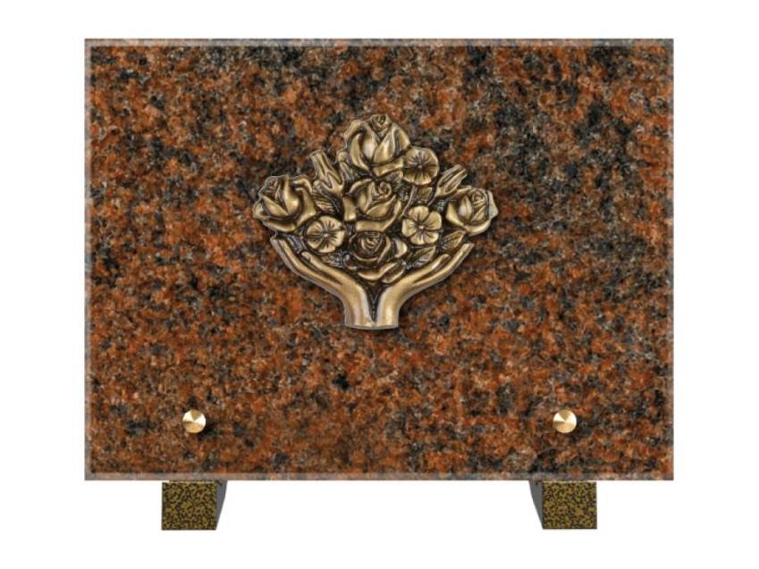 Idyllic Rectangular Granite Plaque.