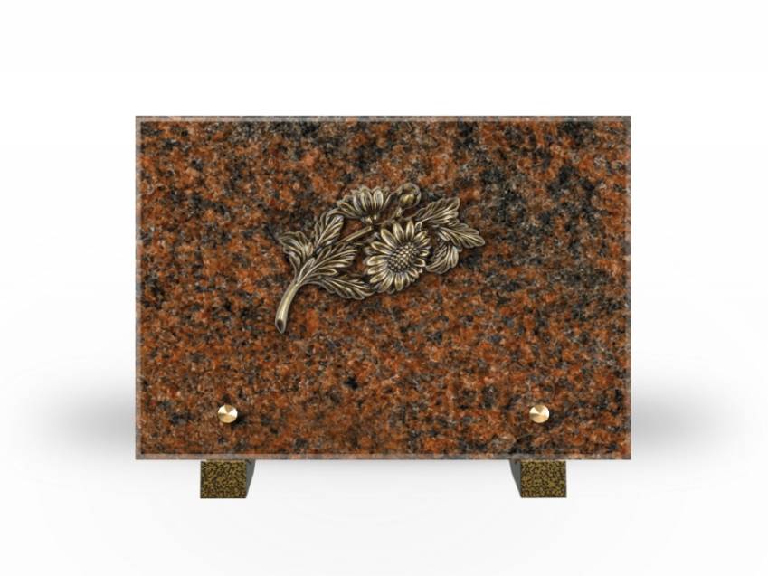 Idyllic Rectangular Granite Plaque.