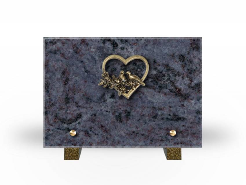 Idyllic Rectangular Granite Plaque.