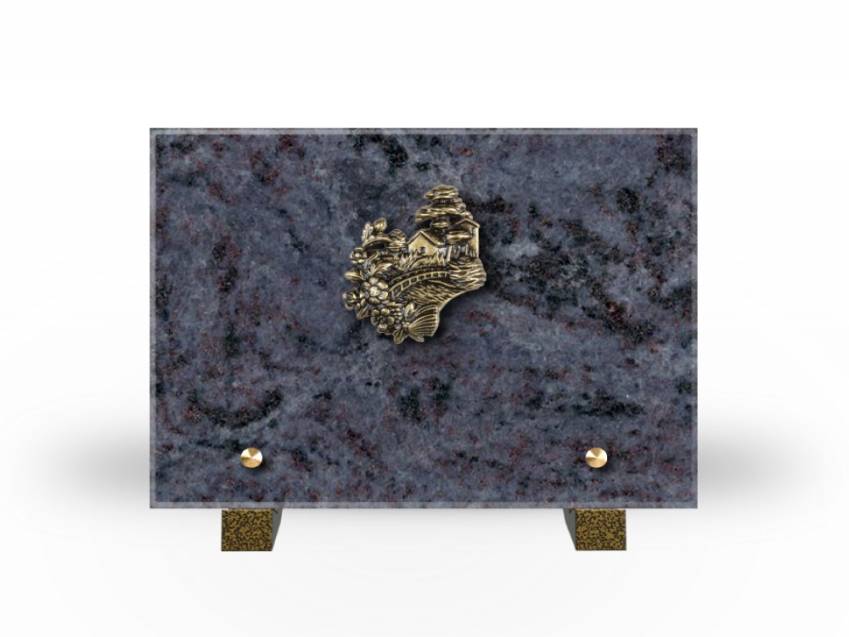 Idyllic Rectangular Granite Plaque.