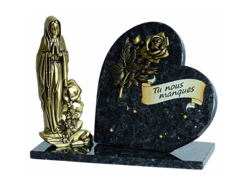 Granite Heart Ornament Plaque.