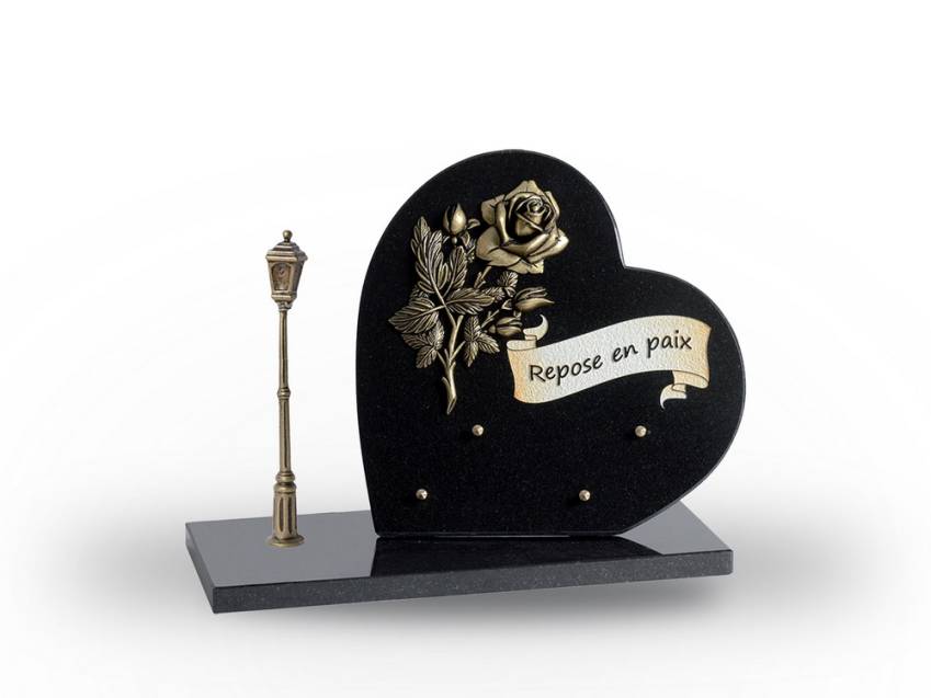 Granite Heart Ornament Plaque.