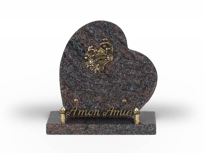 Classic Granite Heart Plaque.