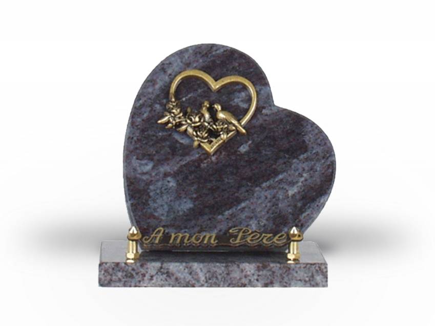 Classic Granite Heart Plaque.