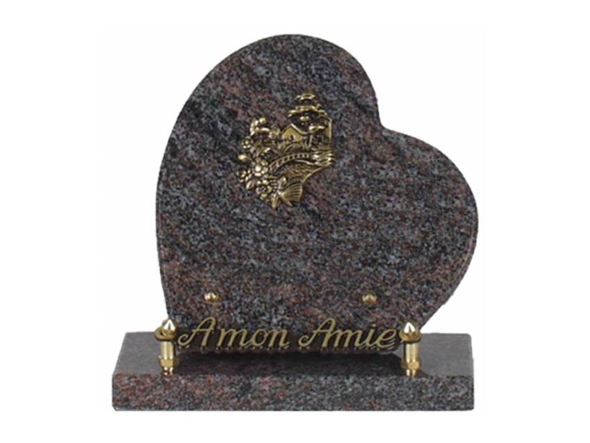 Classic Granite Heart Plaque.