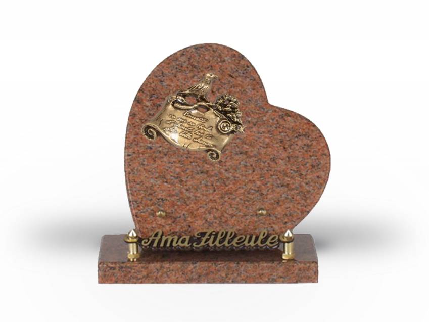 Classic Granite Heart Plaque.