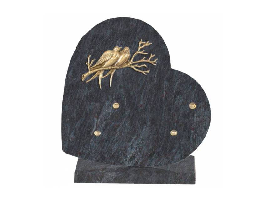 Granite Plaque Romantic Heart.