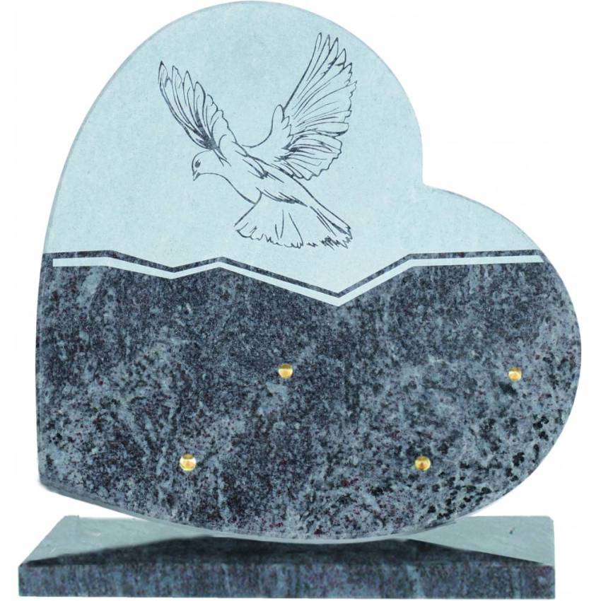 Granite Heart Sentimental Plaque.