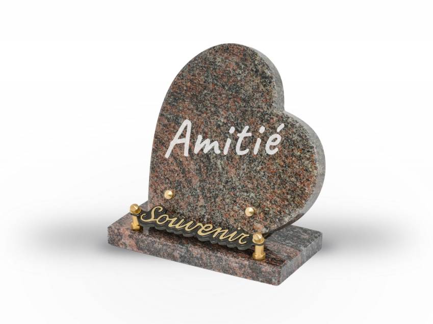 Granite Heart Commemorative Plaque.