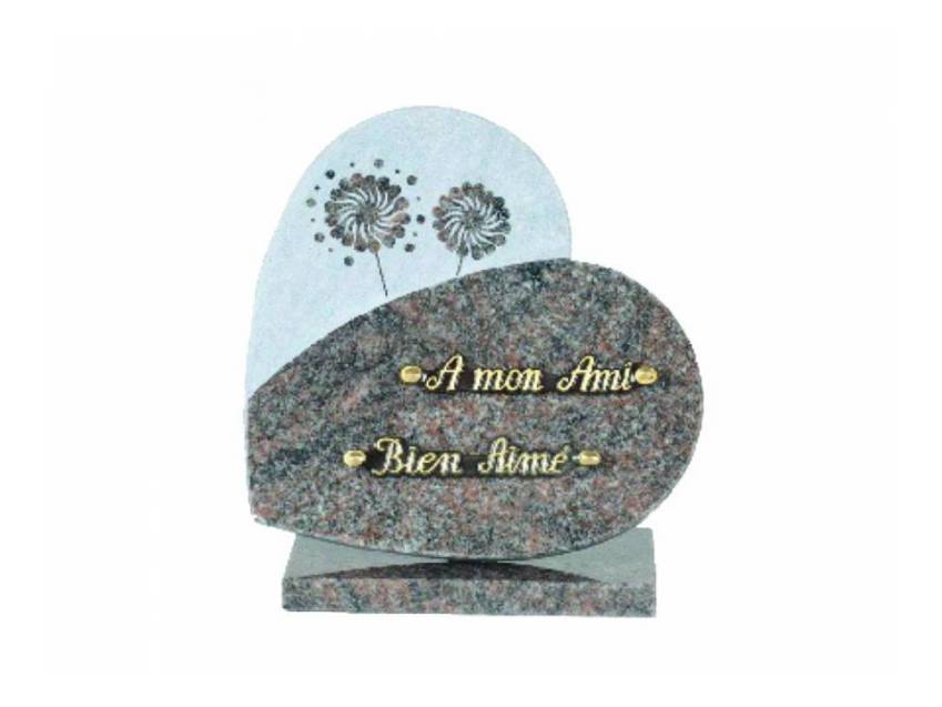 Authentic Granite Heart Plaque.