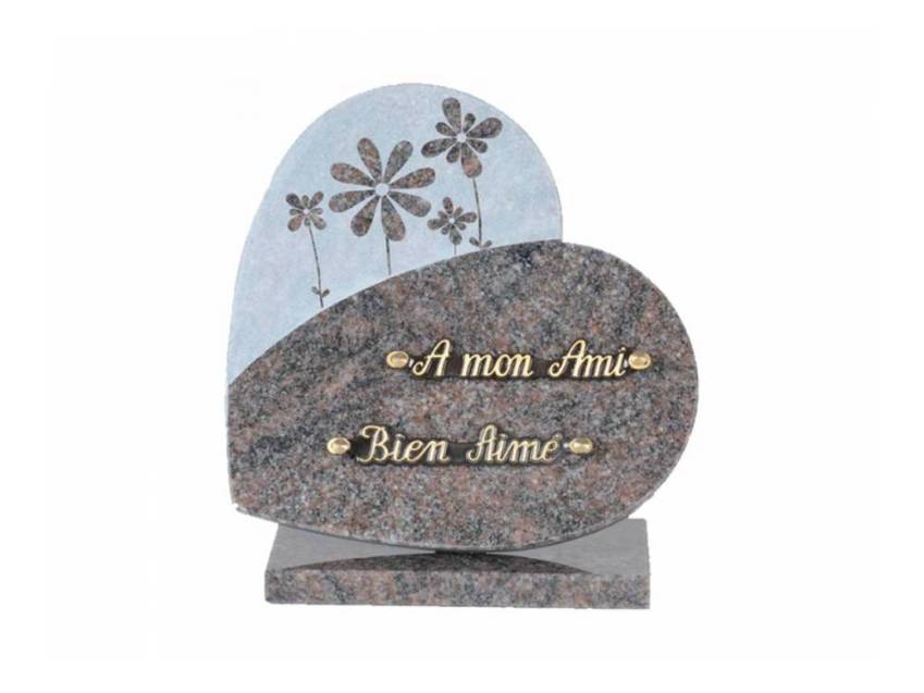 Authentic Granite Heart Plaque.