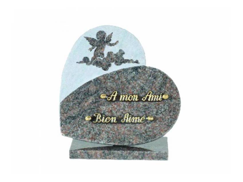 Authentic Granite Heart Plaque.