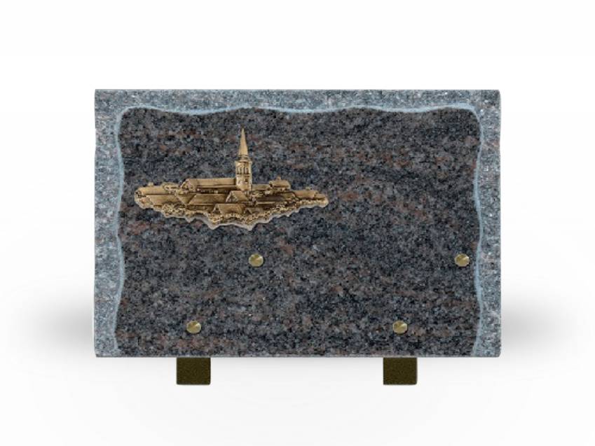 Symbolic Granite Rectangle Plaque.