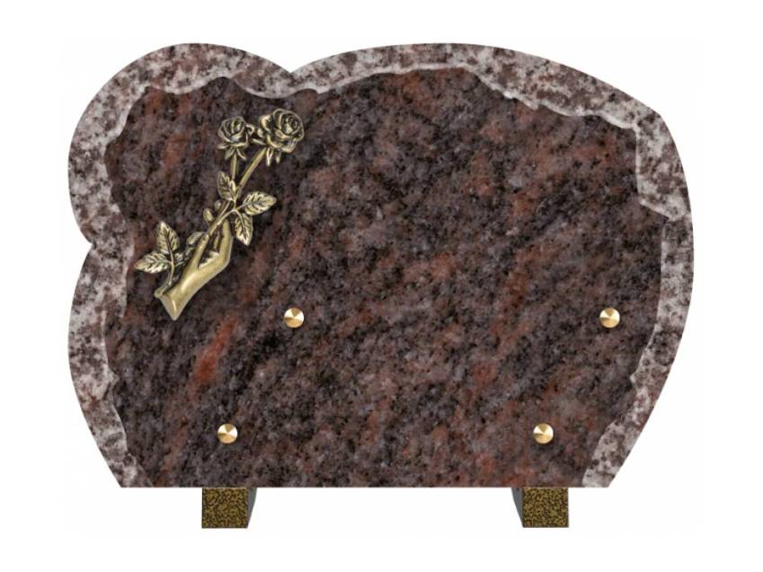 Modern sensitive granite plaque.