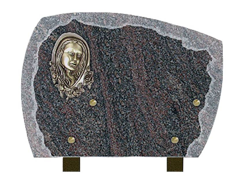 Modern sensitive granite plaque.