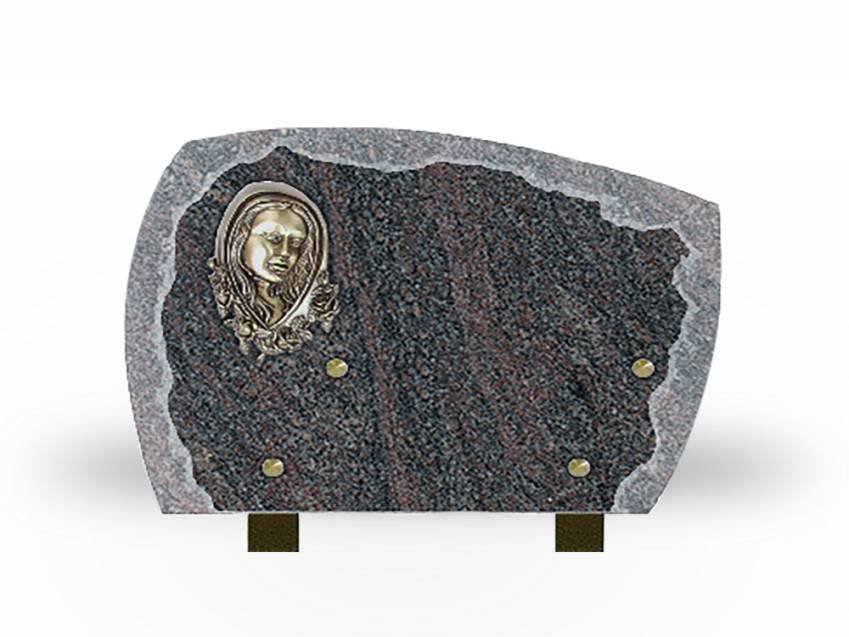 Modern sensitive granite plaque.